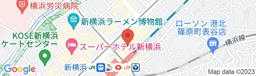 新横浜グレイスホテルの地図
