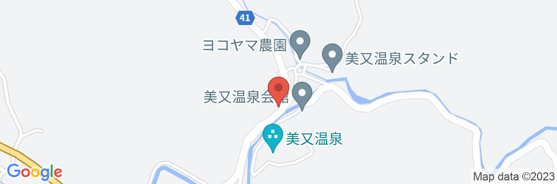 美又温泉 かめや旅館<島根県>の地図