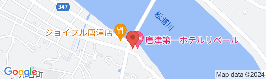 唐津第一ホテルリベールの地図