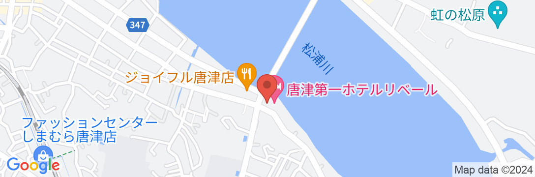 唐津第一ホテルリベールの地図
