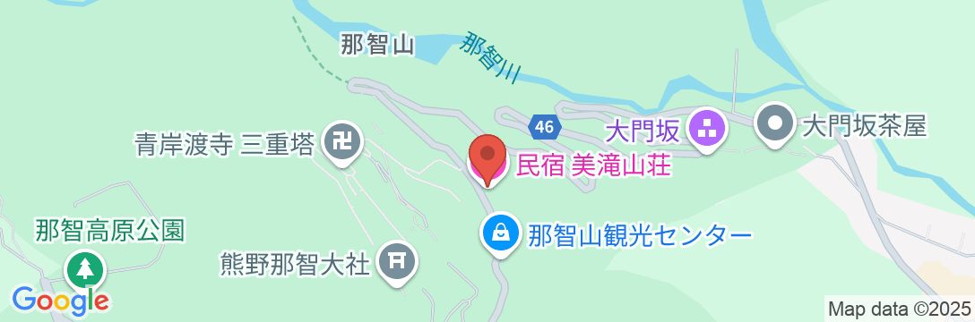 民宿 美滝山荘の地図