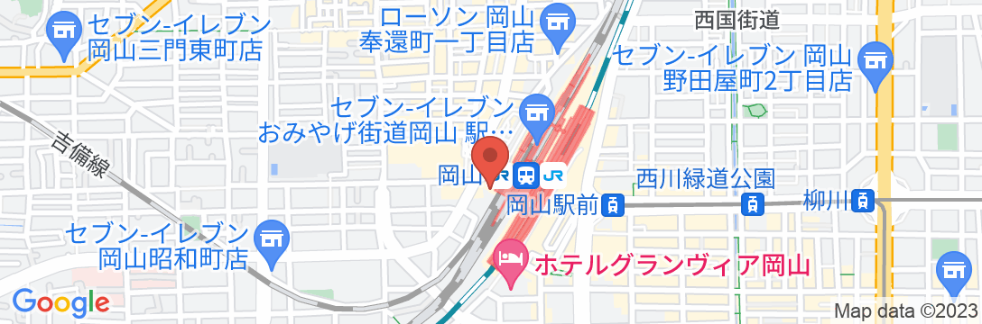 ヴィアイン岡山(JR西日本グループ)の地図