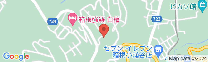 小涌谷温泉 ウィスタリアンライフクラブ ヴェルデの森の地図