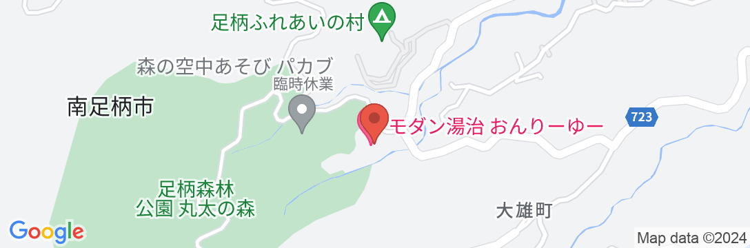 モダン湯治 おんりーゆーの地図