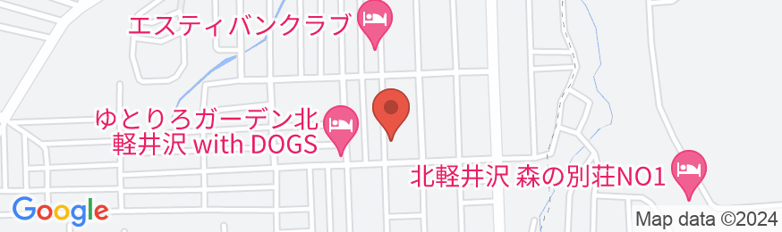 紀州鉄道軽井沢ホテル しゃくなげ館の地図