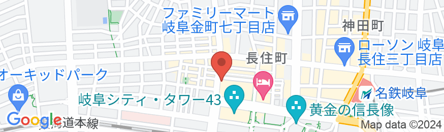 天然温泉 金華の湯 ドーミーイン岐阜駅前(ドーミーイン・御宿野乃 ホテルズグループ)の地図
