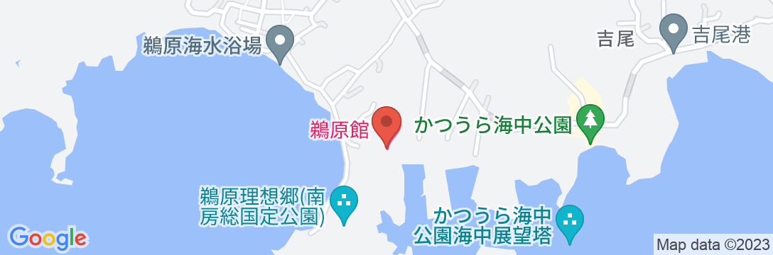 磯香の湯宿 鵜原館の地図