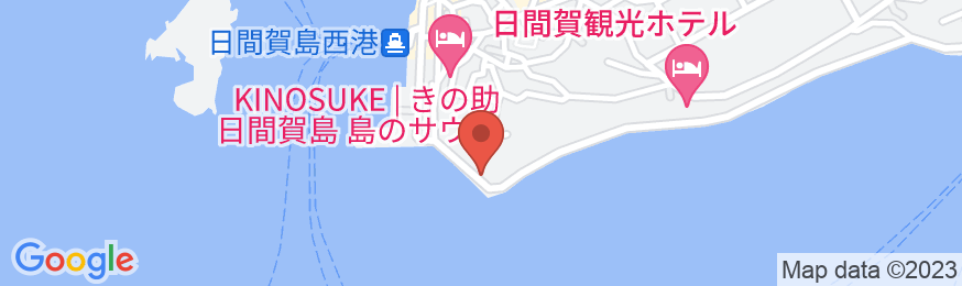 日間賀島 民宿松鶴の地図