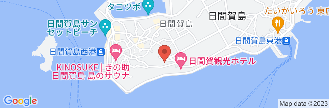 日間賀島 民宿まりんの地図