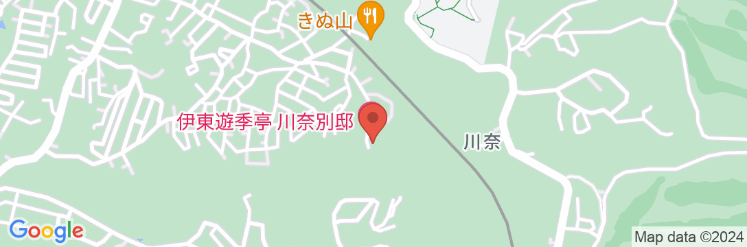 伊東遊季亭 川奈別邸の地図