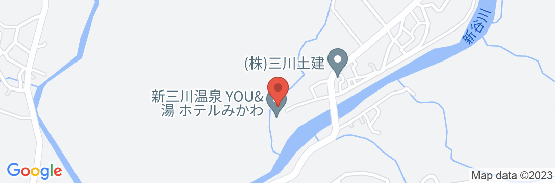 新三川温泉 ホテルみかわの地図