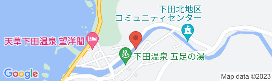 下田温泉 民宿 ふくまつの地図