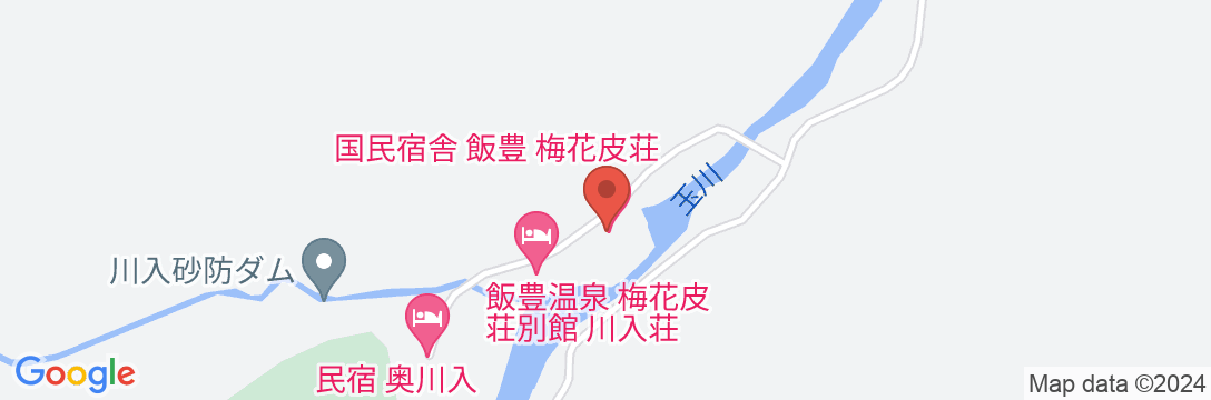 梅花皮荘(カイラギソウ)の地図
