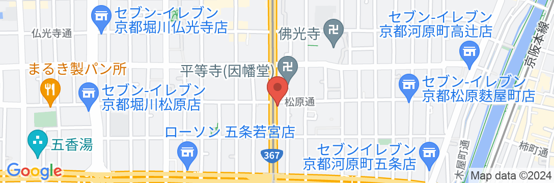 ホテル・京都・ベース 四条烏丸の地図