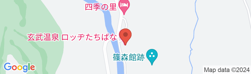 玄武温泉ロッヂたちばなの地図