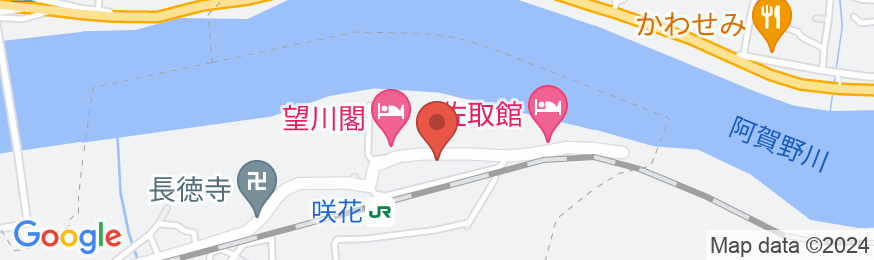 咲花温泉 柳水園の地図