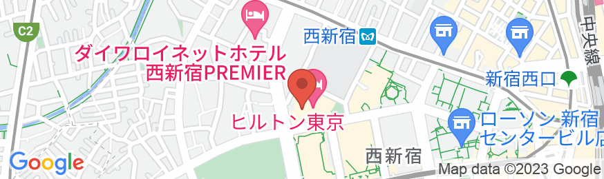 ヒルトン東京の地図