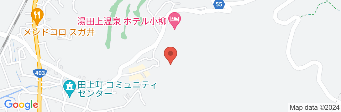湯田上温泉 なつかしの宿 末廣館の地図