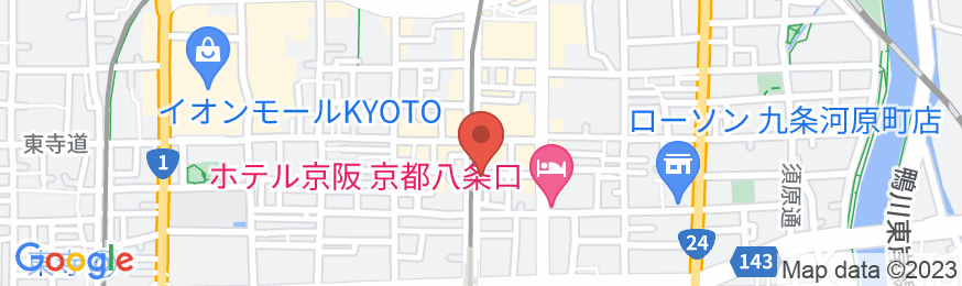 ホテル晴輝京都ステーションの地図