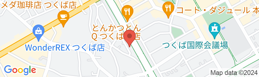 ホテルつくばヒルズ学園西大通り店(BBHホテルグループ)の地図