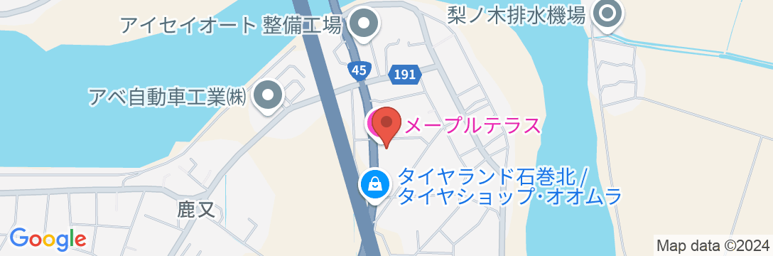 やすらぎの宿メープルテラスの地図