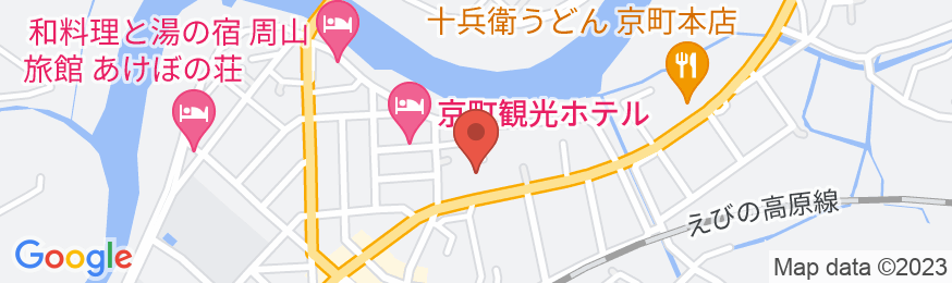 京町温泉 玉泉館の地図