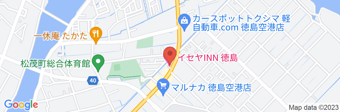 イセヤINN徳島の地図