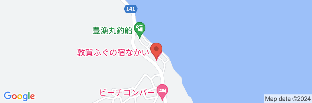 敦賀ふぐの宿 なかいの地図