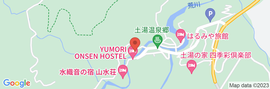 土湯温泉 山根屋旅館の地図