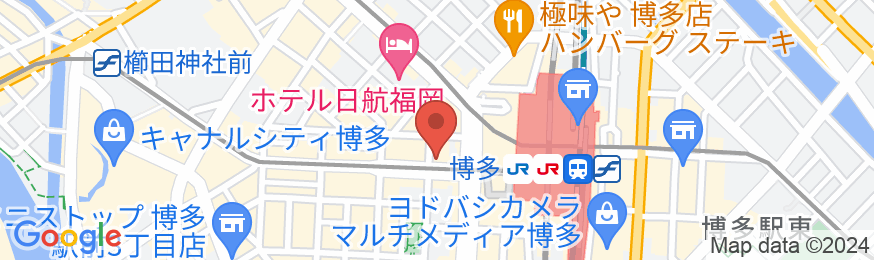 JR九州ホテル ブラッサム博多中央の地図
