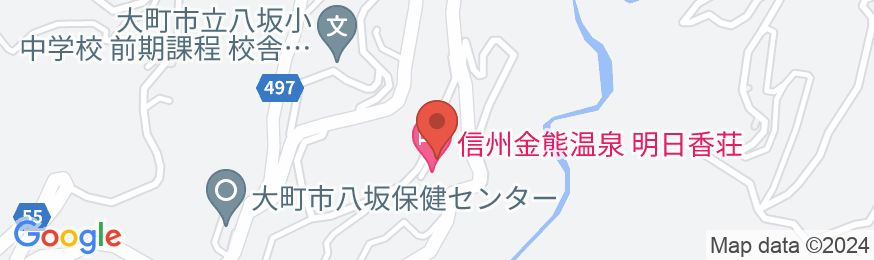 信州金熊温泉 金太郎乃湯 明日香荘の地図
