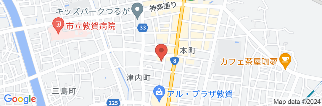 ホテルつるや<福井県>の地図