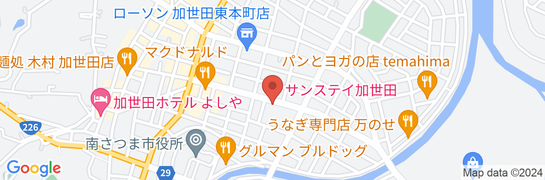 サンステイ加世田ビジネスホテルの地図