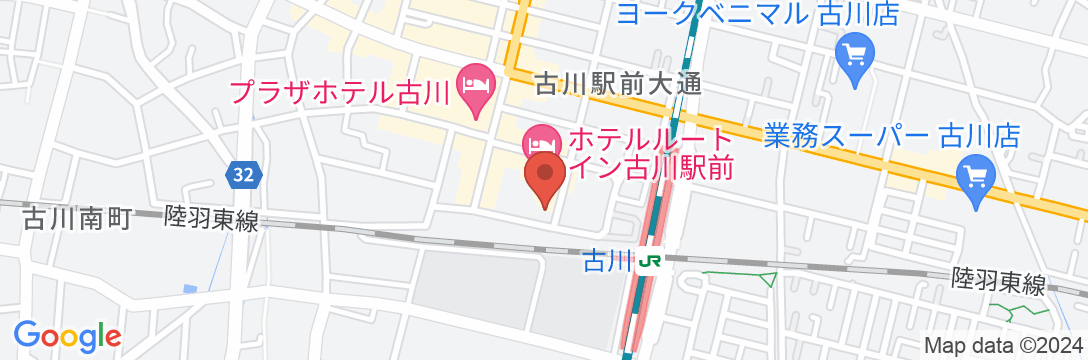 アパホテル〈宮城古川駅前〉の地図