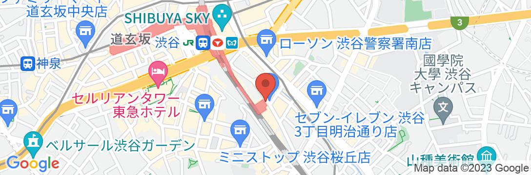 JR東日本ホテルメッツ渋谷の地図