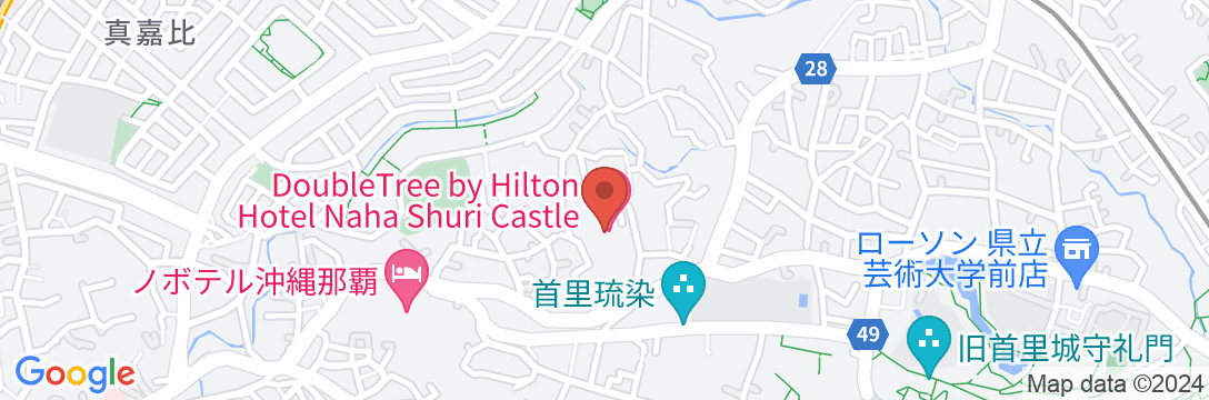 ダブルツリーbyヒルトン那覇首里城の地図
