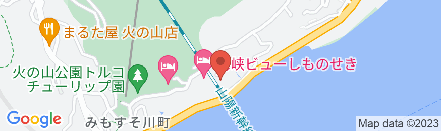 下関市満珠荘の地図