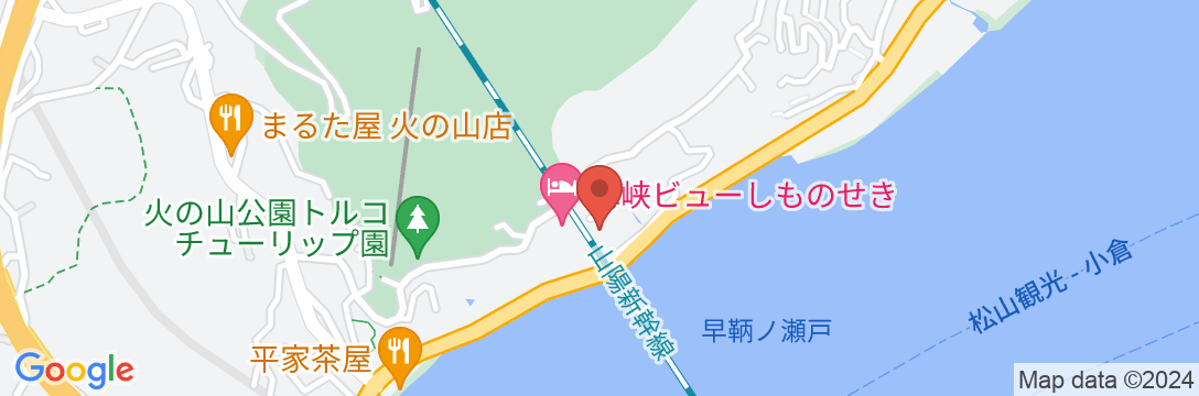 下関市満珠荘の地図