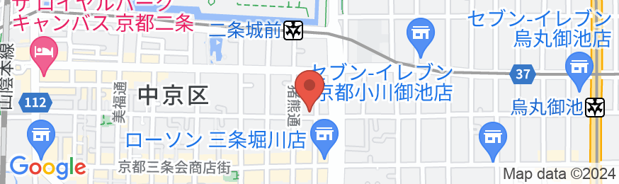 京都の町家宿 三条宿の地図