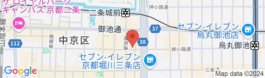 京都の町家宿 三条宿の地図