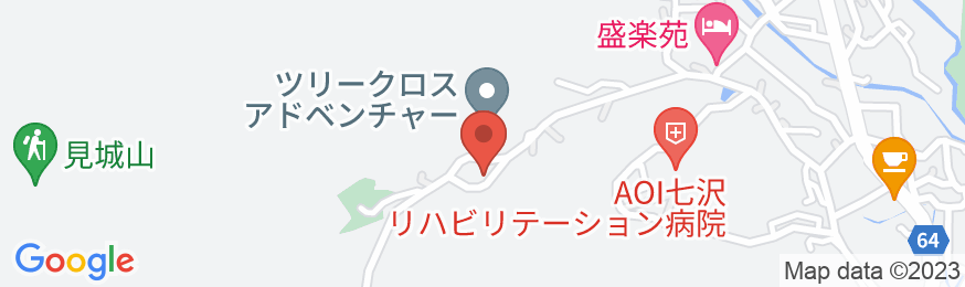 七沢温泉 福元館の地図