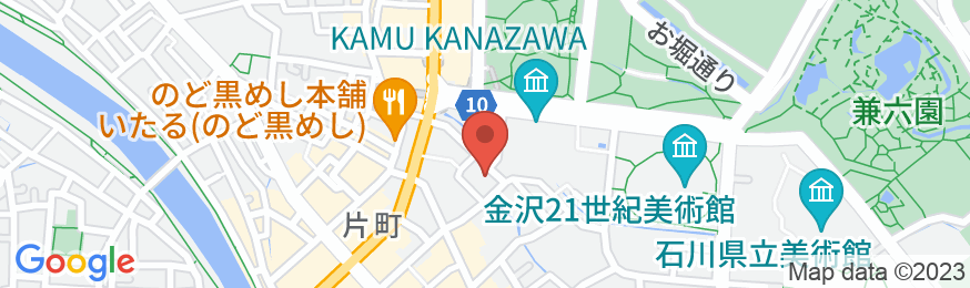 備長炭の湯 ホテルクラウンヒルズ金沢香林坊(BBHホテルグループ)の地図