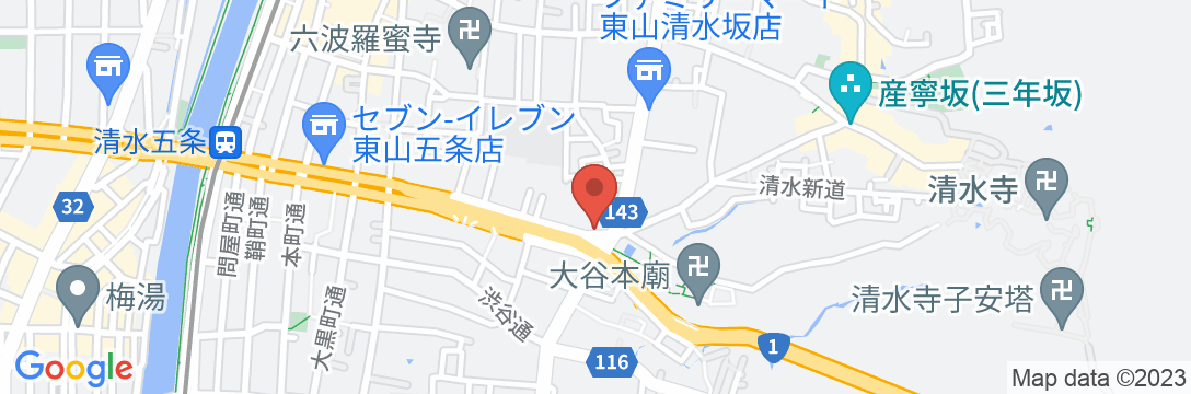 サンチャゴゲストハウス京都の地図