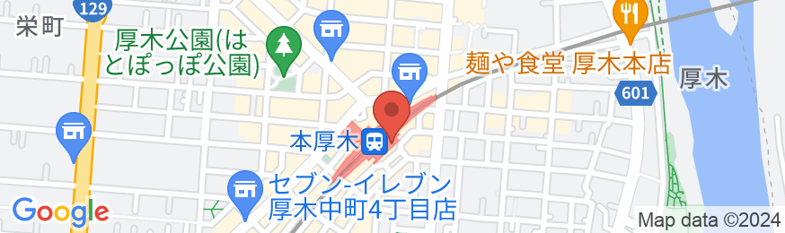 小田急ステーションホテル 本厚木の地図