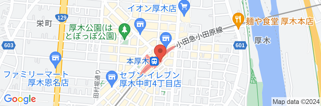 小田急ステーションホテル 本厚木の地図