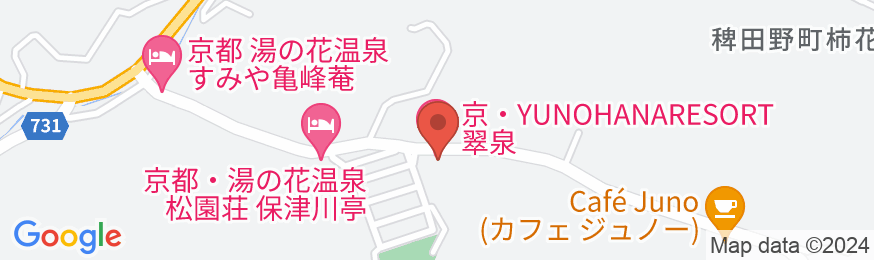 京YUNOHANA RESORT 翠泉の地図