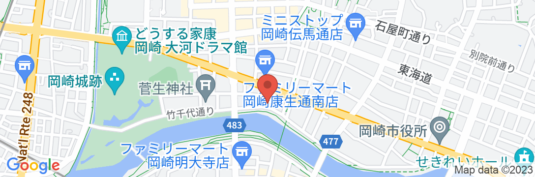 岡崎第一ホテルの地図