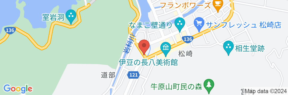 松崎温泉 炉ばた館の地図