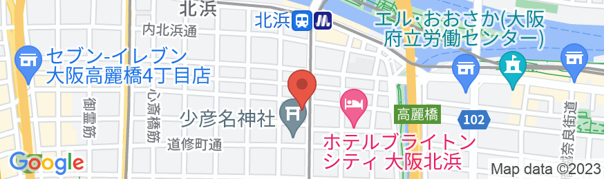 ダイワロイネットホテル大阪北浜の地図