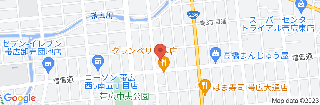 ホテルエリアワン帯広(ホテルエリアワングループ)の地図